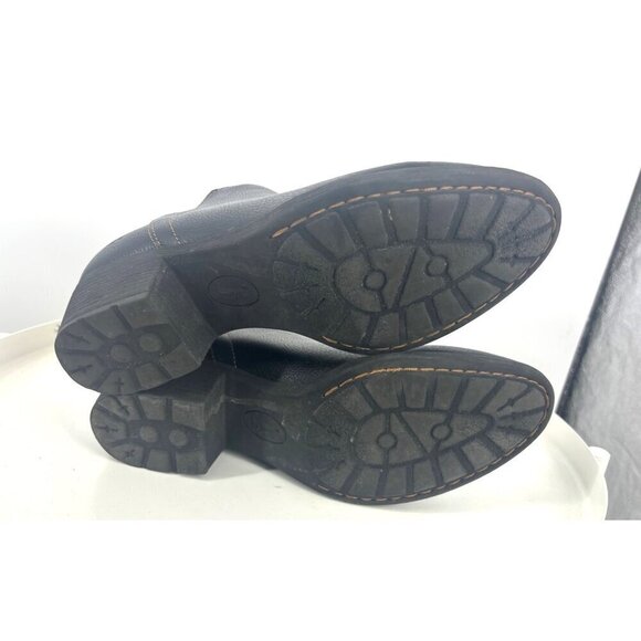 B.O.C Lucy Black Leather Western Boots 9 - Picture 6 of 7